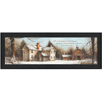 Peace In This Home Black Framed Print Wall Art