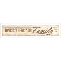 Home Is? 3 White Framed Print Wall Art