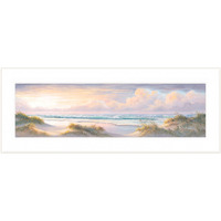Seascape Ii 1 White Framed Print Wall Art
