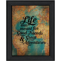 Good Friends 1 Black Framed Print Wall Art