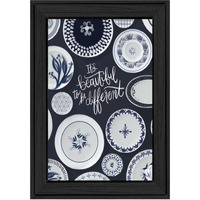Its Beautiful To Be Different 2 Black Framed Print Wall Art