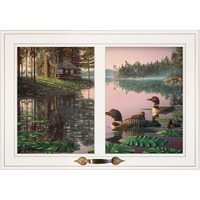 Northern Tranquility 3 White Framed Print Wall Art
