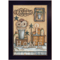 Family 9 Black Framed Print Wall Art