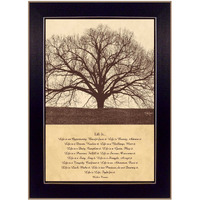 Life Is 1 Black Framed Print Wall Art