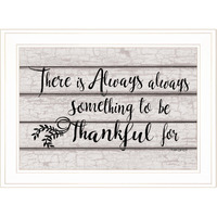 Always Thankful 2 White Framed Print Wall Art