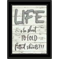 Life Is Too Short 2 Black Framed Print Wall Art