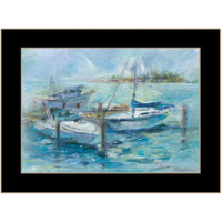 Dockside 1 Black Framed Print Wall Art