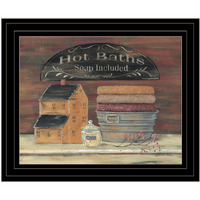 Hot Bath 6 Black Framed Print Wall Art