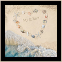 Marriage Is A Beach 1 Black Framed Print Wall Art