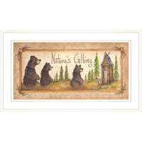 Natures Calling 2 White Framed Print Wall Art