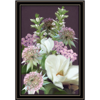 Wild For Plum Bouquet 2 Black Framed Print Wall Art