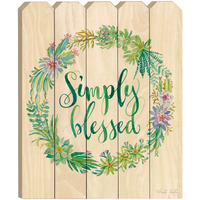Simply Blessed Unframed Print Wall Art