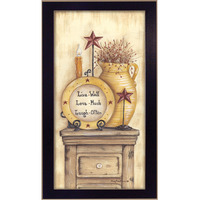 Words To Live Black Framed Print Wall Art