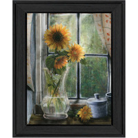 Morning Flower 2 Black Framed Print Wall Art