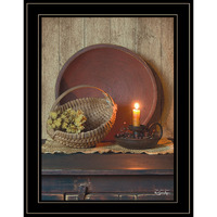 The Red Basket 5 Black Framed Print Wall Art