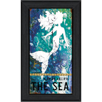 Under The Sea 2 Black Framed Print Wall Art