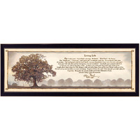 Living Life 9 Black Framed Print Wall Art