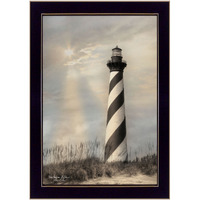 Cape Hatteras Lighthouse 1 Black Framed Print Wall Art