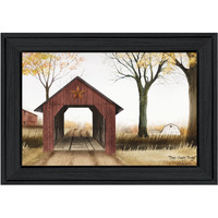 Bucks County Bridge 2 Black Framed Print Wall Art