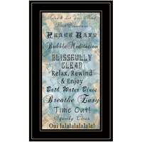Paris Bath 2 Black Framed Print Wall Art