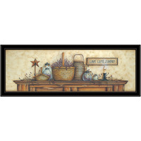 Live Life Simple 3 Black Framed Print Wall Art