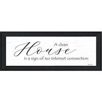 A Clean House 2 Black Framed Print Wall Art