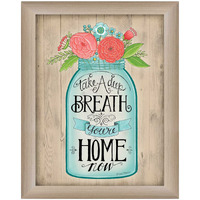 Youre Home Now Brown Framed Print Wall Art