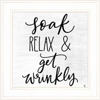 Lets Get Wrinkly 1 White Framed Print Wall Art