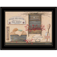 Free Showers 3 Black Framed Print Wall Art