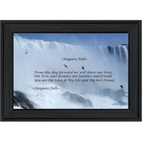 Niagara Falls Black Framed Print Wall Art
