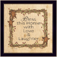 Bless This Home 2 Black Framed Print Wall Art