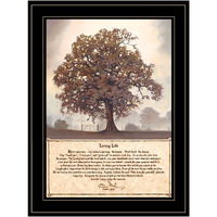 Living Life 2 Black Framed Print Wall Art