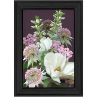 Wild For Plum Bouquet 3 Black Framed Print Wall Art