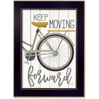 Moving Forward Black Framed Print Wall Art