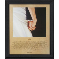 I Do 7 Black Framed Print Wall Art