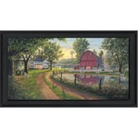 The Road Home 11 Black Framed Print Wall Art