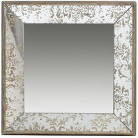 15"" Square Vintage Style Wall Mounted Accent Mirror