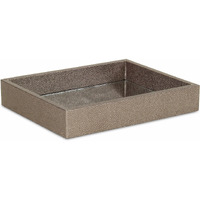 10"" Gray Rectangular Wood Handmade Tray