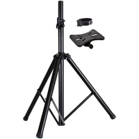 5 Core Pa Speaker Stand Universal For Large Speakers Black 4Ft Tripod Speaker Stand Height Adjustable From 68 To 128 Cm Onstage Heavy Duty Supports 130 Lbs- Ss Hd 1Pk 4Ft(D0102Hrxjfx)