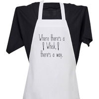 APRON WHERE THERE's A WHISK