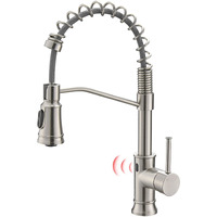 Touchless Sensor commercial Style Pull-Down Single Handle Kitchen Faucet(D0102H5L6I6)