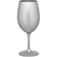 Set of Four Silver Acrylic Stemmed All Purpose Wine Glass