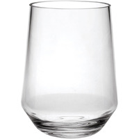 Set of Four Clear Tritan Plastic Stemless All Purpose Tumbler Wine Glasses