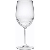 Set of Four Clear Tritan Plastic Stemmed All Purpose Wine Glass