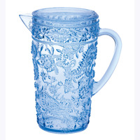 2.5 Quart Blue Paisley Acrylic Pitcher