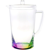 2.75 Quart Clear and Rainbow Acrylic Pitcher