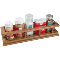 Wall Mounted 14.00 " Wood Spice Rack
