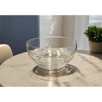10" Clear Acrylic Round Salad Bowl