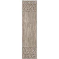 Leaf Lines 14 x 54 in. Runner, Flax & Black