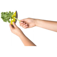 Looseleaf Kale Herb Stripper with ABS Plastic & Stainless Steel, Yellow